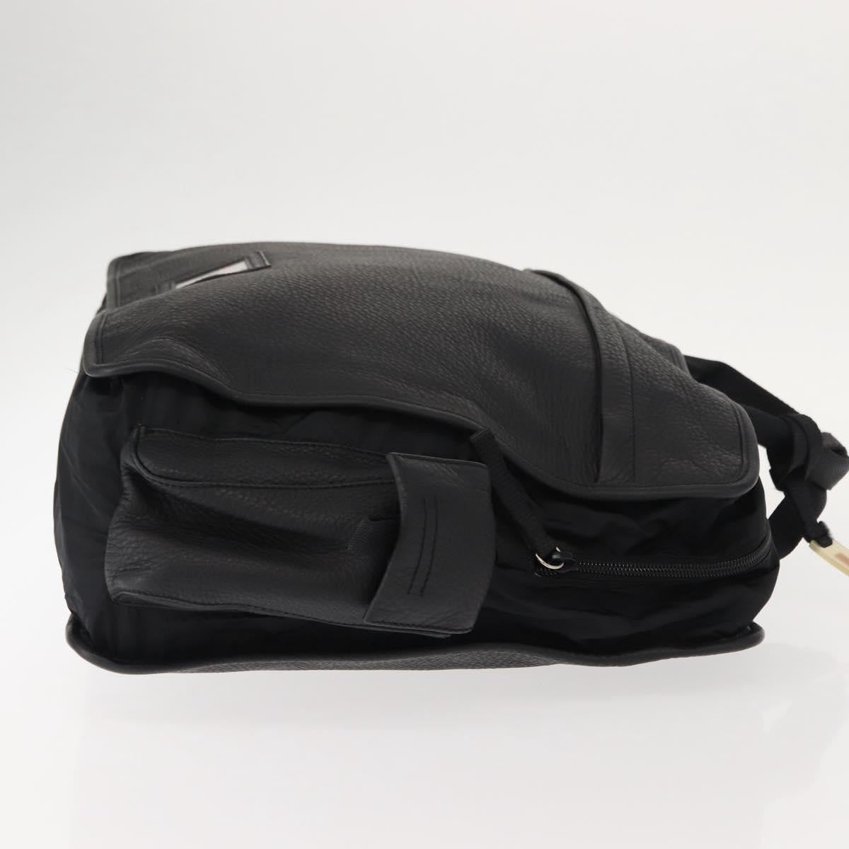 Prada Sport Briefcase Nylon and Leather, BLACK, NYLON, Briefcase