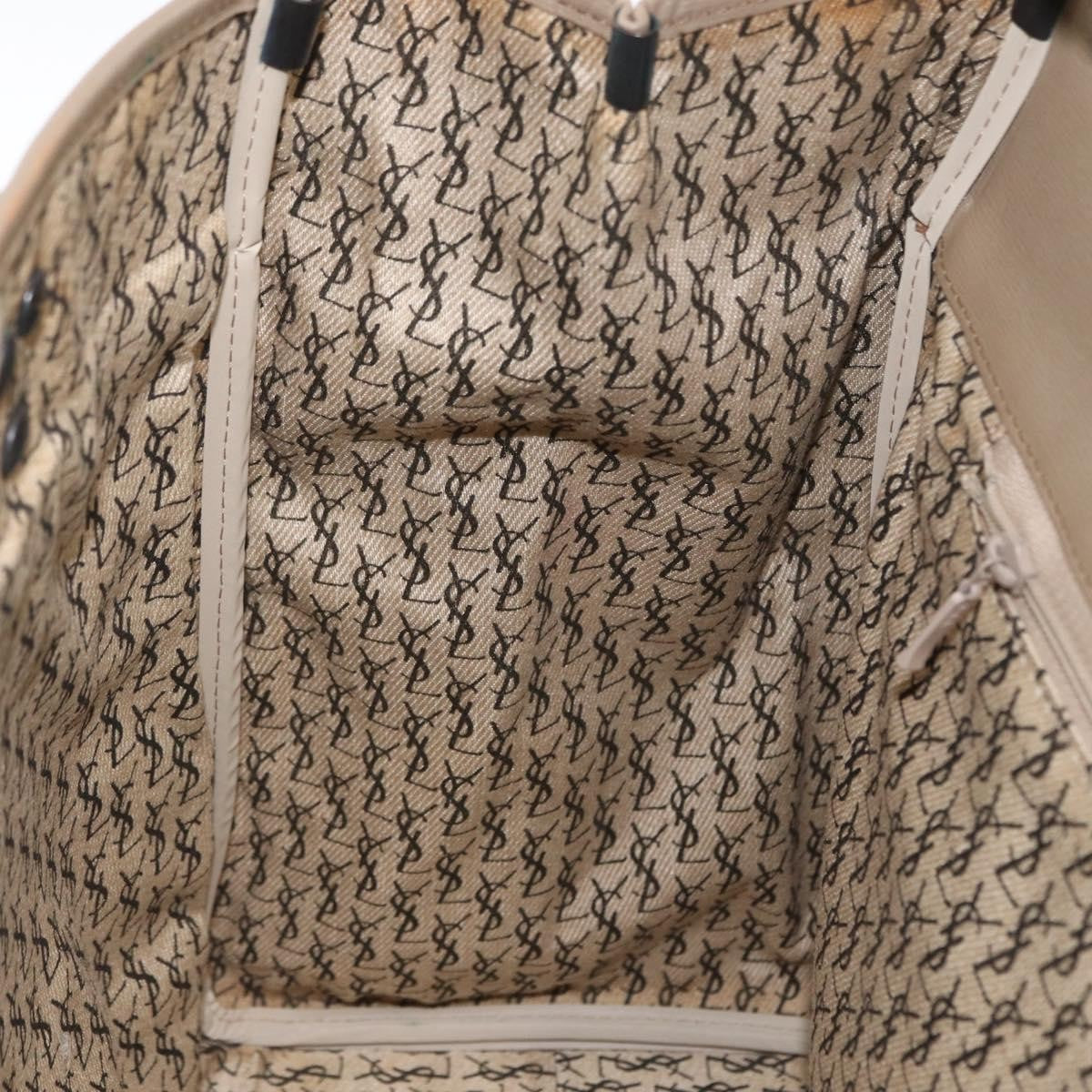 Saint Laurent Vintage Handbag PVC Leather, GRAY, PVC, Handbag