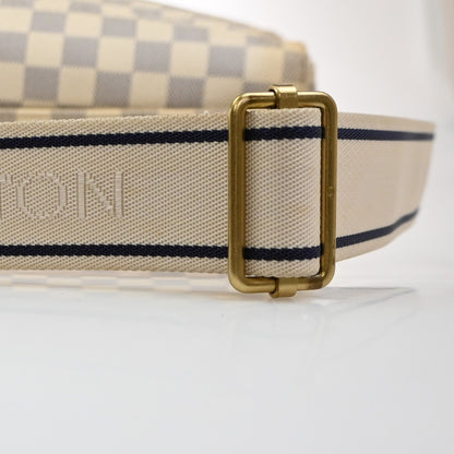 Louis Vuitton Naviglio Handbag Damier, WHITE, CANVAS, Shoulder bag