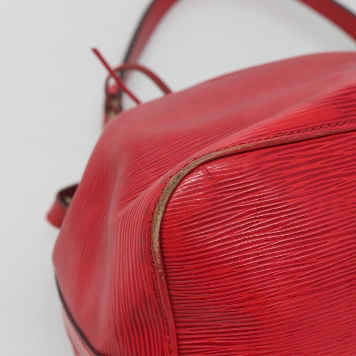 Louis Vuitton Petit Noe Handbag Epi Leather, RED, LEATHER, Handbag