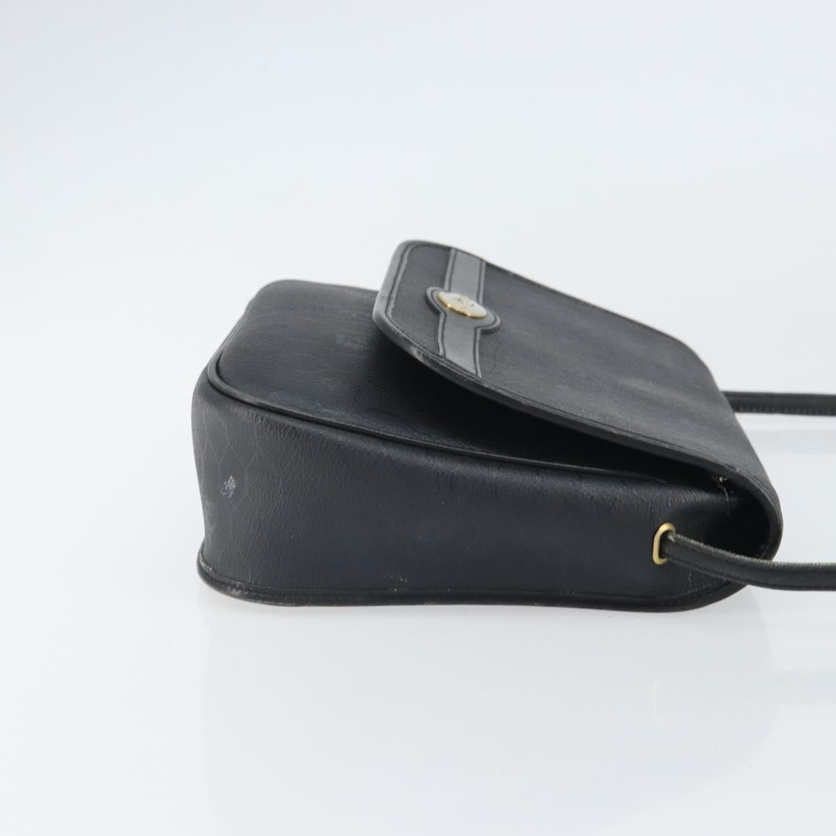 Christian Dior Vintage Honeycomb Shoulder Bag Canvas and Leather, BLACK, CANVAS, Shoulder bag
