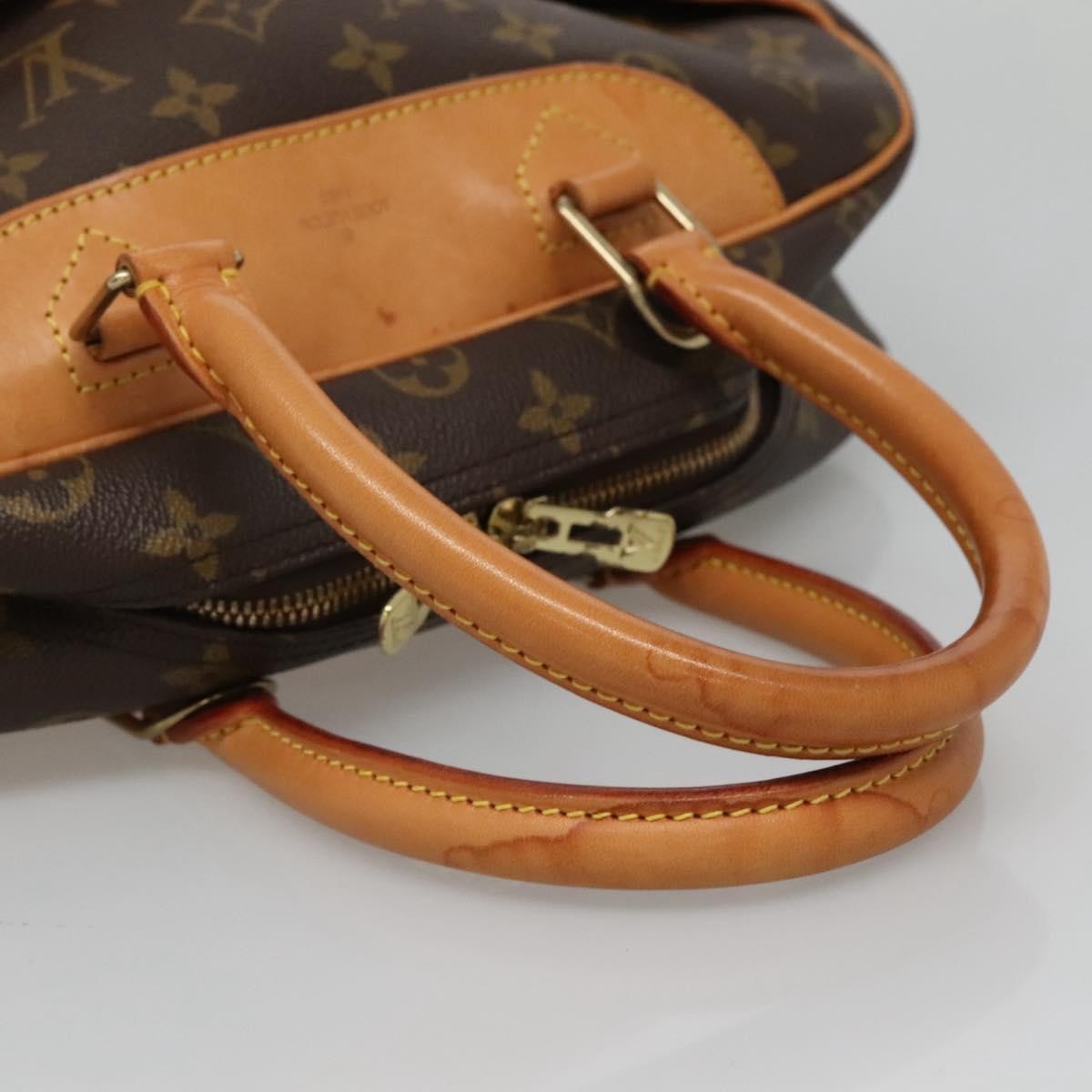 Louis Vuitton Deauville Handbag Monogram Canvas, BROWN, CANVAS, Handbag