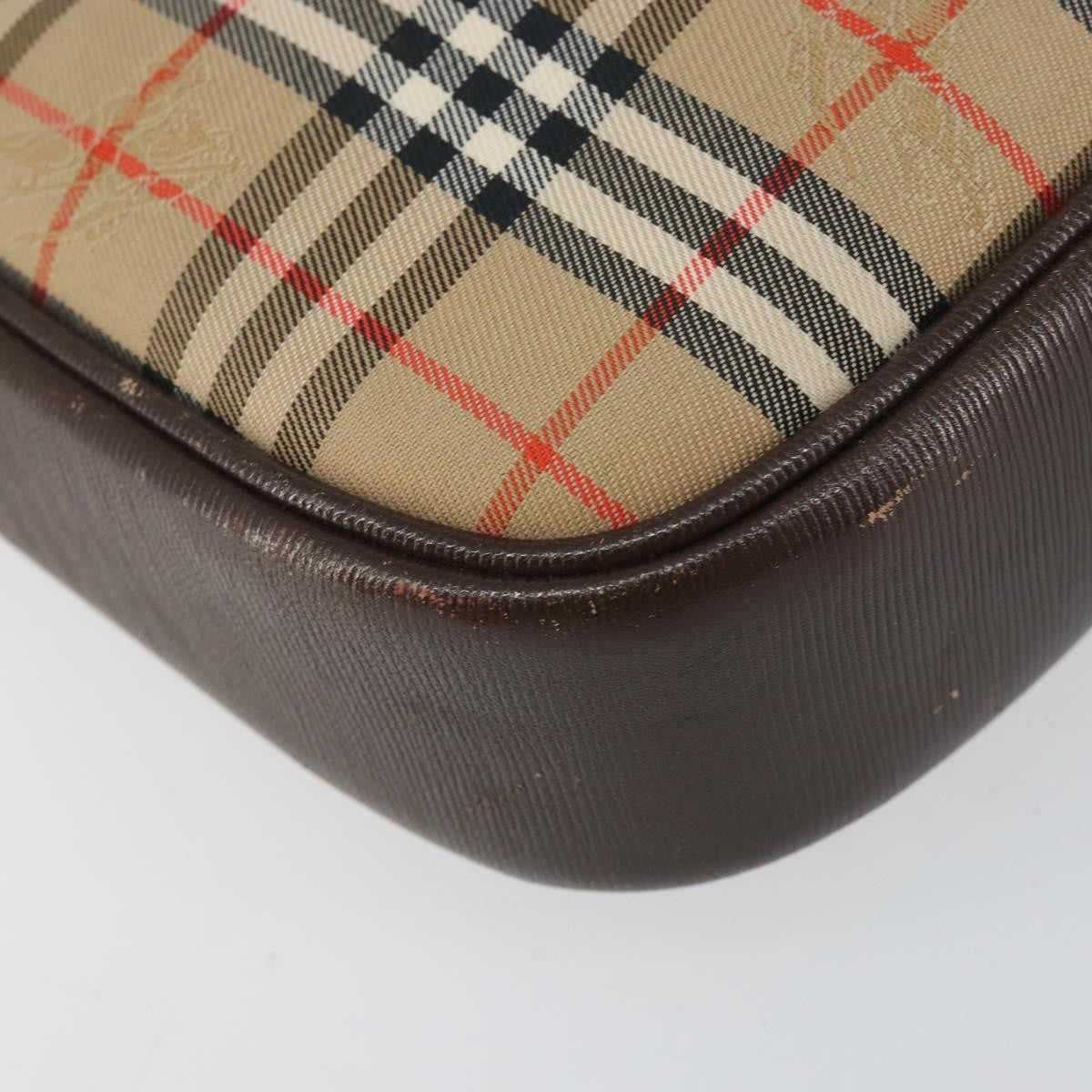 Burberry Nova check Shoulder bag Canvas, BEIGE, CANVAS, Shoulder bag