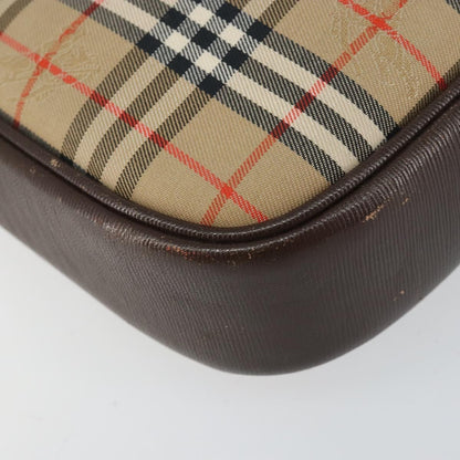 Burberry Nova check Shoulder bag Canvas, BEIGE, CANVAS, Shoulder bag