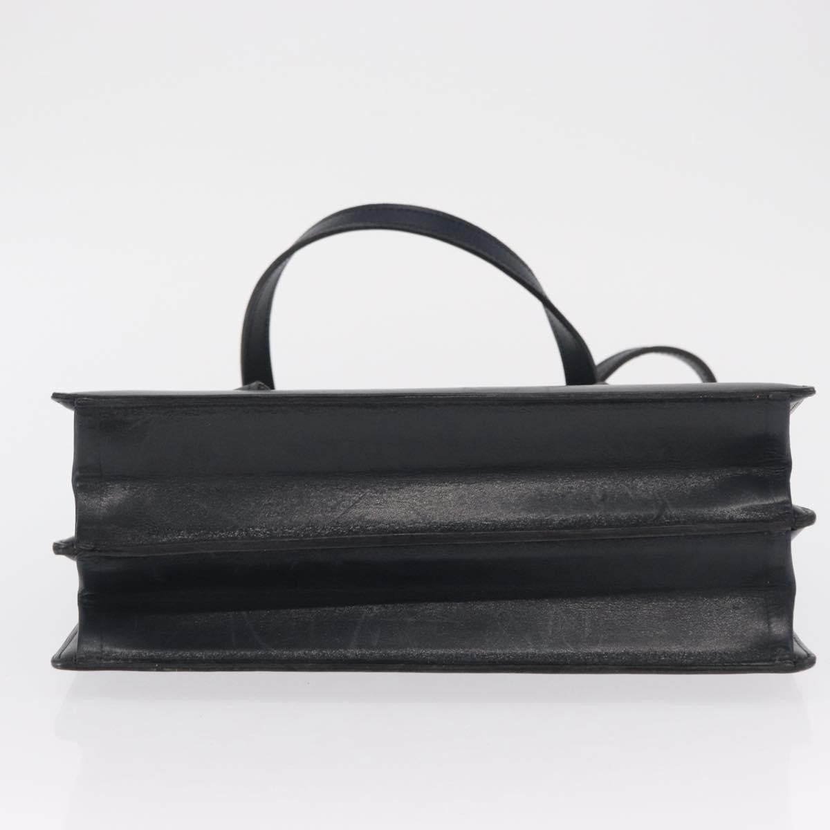 Christian Dior Vintage Handbag Leather, NAVY, LEATHER, Handbag