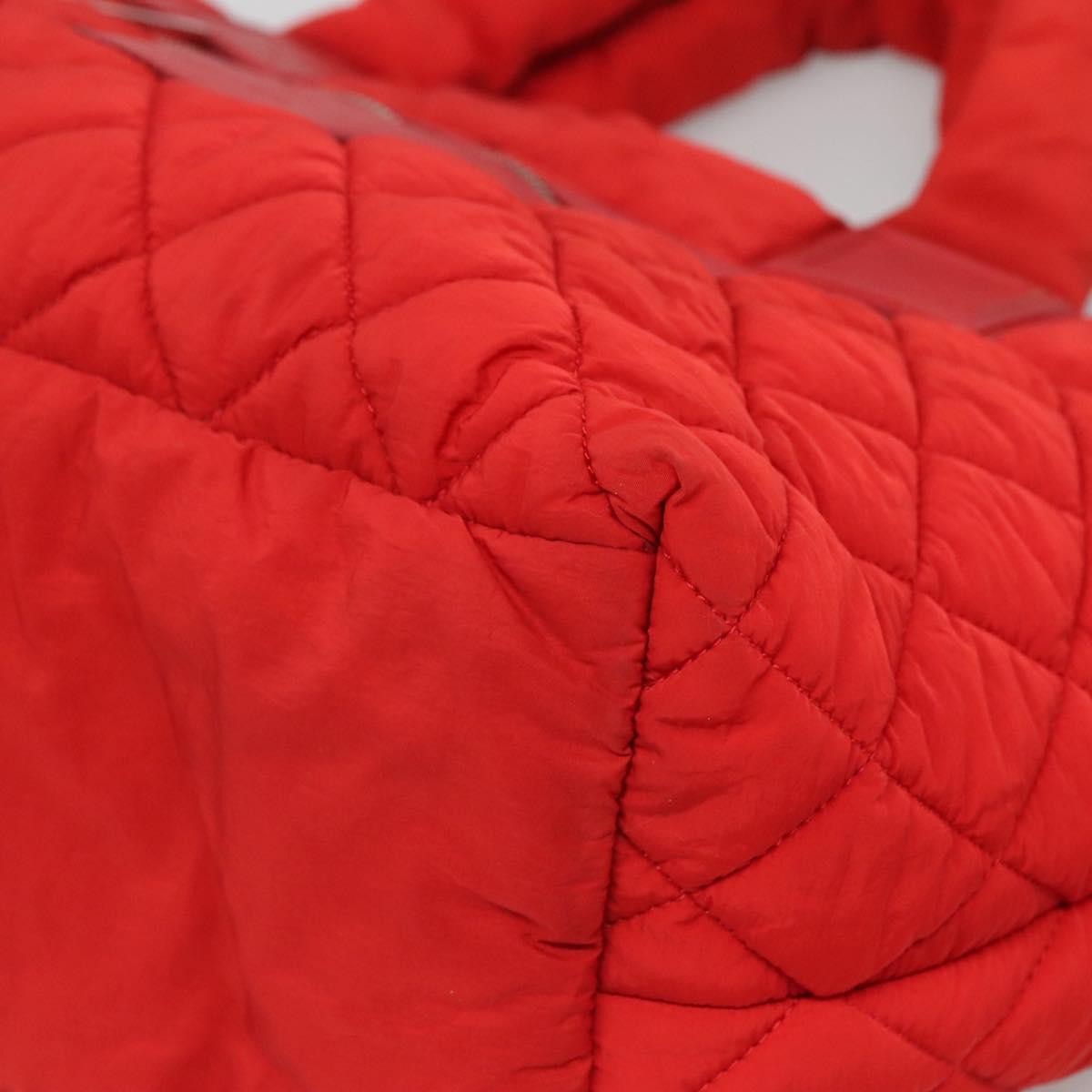 Chanel Coco Cocoon Reversible Tote Quilted Nylon, RED, NYLON, Tote bag