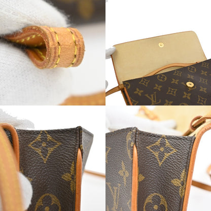 Louis Vuitton Twin Handbag Monogram Canvas, Brown, Canvas, Clutch