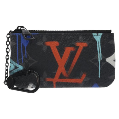 Louis Vuitton Pochette Clés Monogram Canvas, BLACK, CANVAS, Wallets