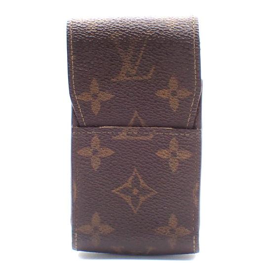 Louis Vuitton Etui Cigarette Case Monogram canvas, BROWN, CANVAS, Wallets