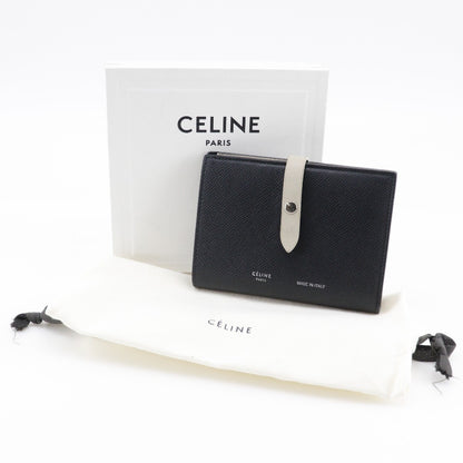 Celine Multifunction Strap Wallet Leather, BLACK, CALFSKIN, Wallets