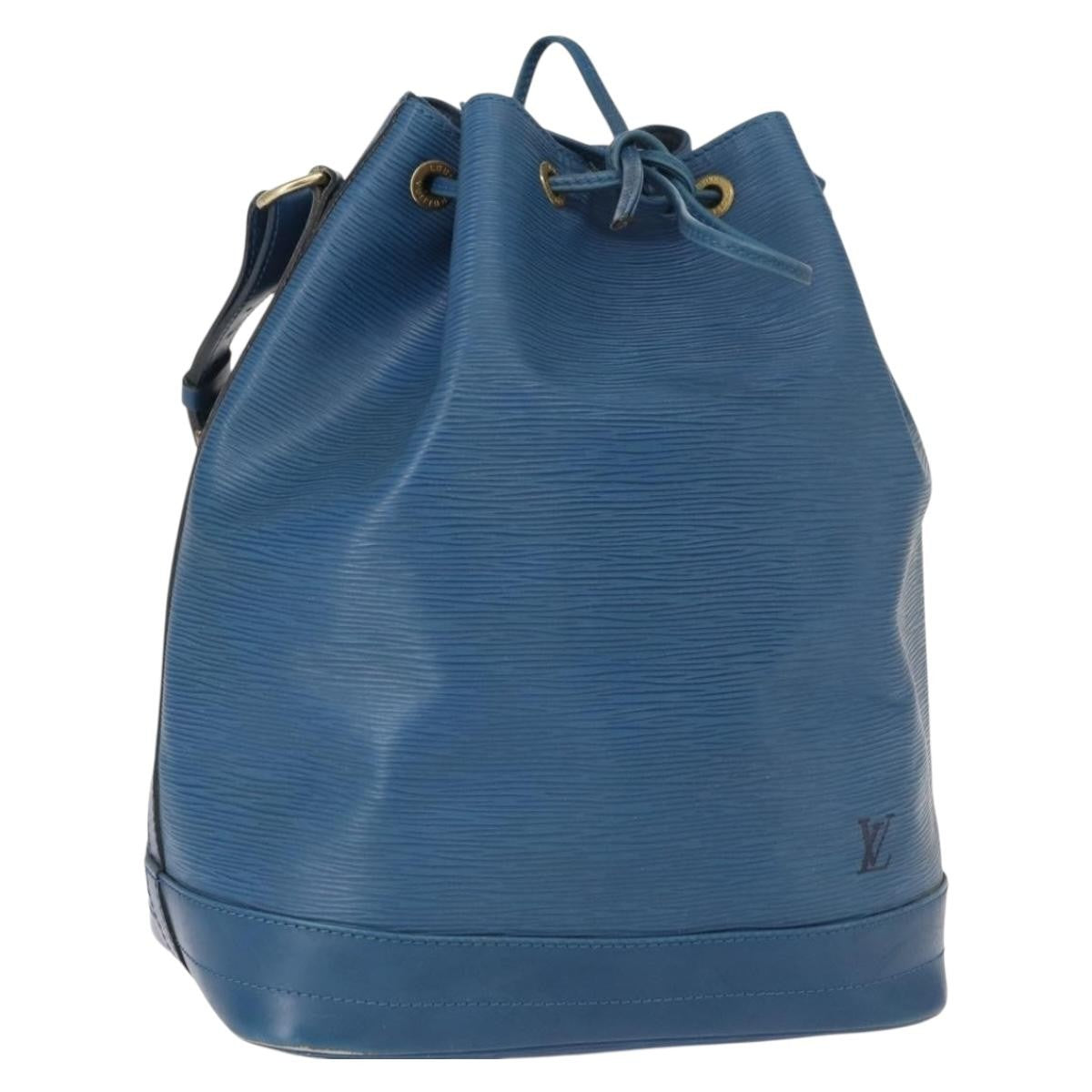 Louis Vuitton Petit Noe NM Handbag Epi Leather, BLUE, LEATHER, Shoulder bag
