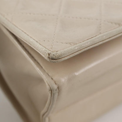 Chanel Vintage Tassel Flap Bag Quilted Lambskin, GOLD, LAMB_SKIN, Handbag