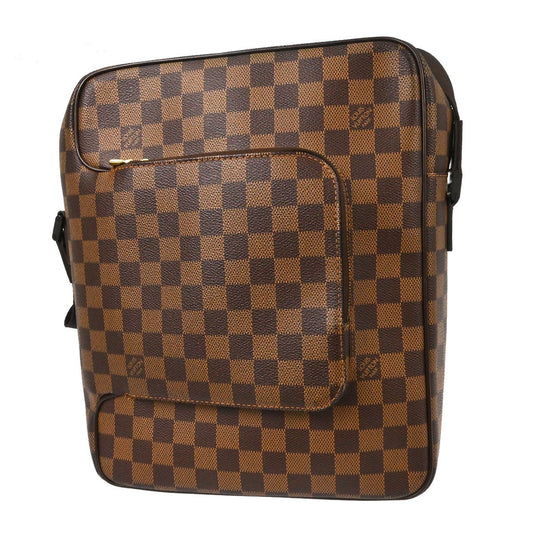 Louis Vuitton Olav Handbag Damier, Brown, Canvas, Shoulder Bag