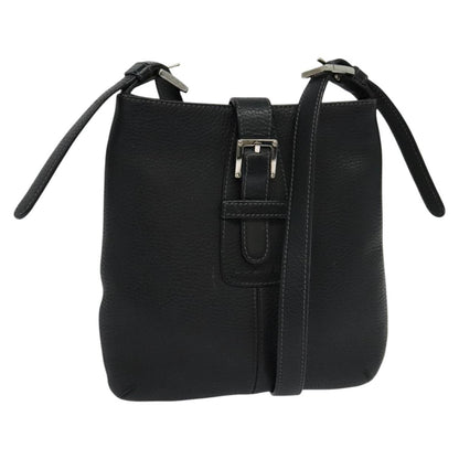 Loewe Vintage Shoulder Bag Leather, BLACK, LEATHER, Shoulder bag