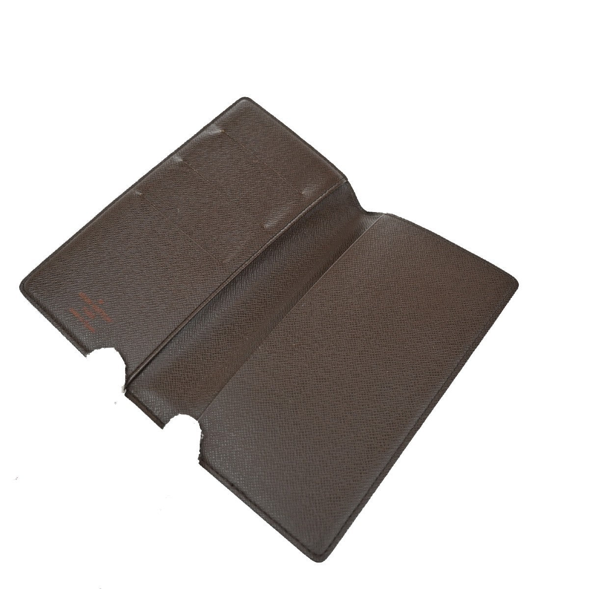 Louis Vuitton Checkbook Cover Damier, BROWN, CANVAS, Wallets