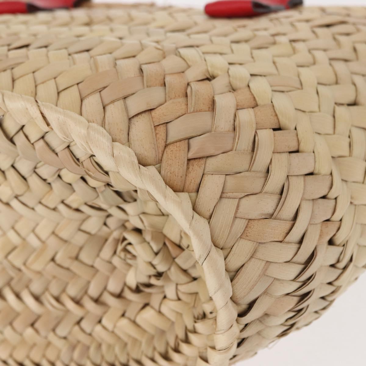 Chloe Marcie Basket Bag Raffia, BEIGE, WICKER, Handbag