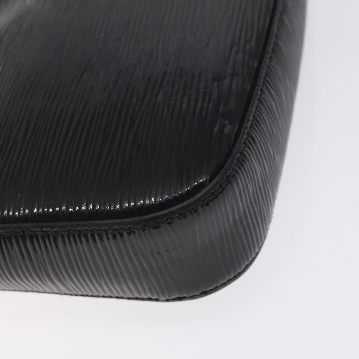 Louis Vuitton Pochette Accessoires NM Electric Epi Leather, BLACK, LEATHER, Clutche & pouche