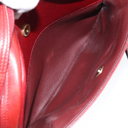Christian Dior Vintage Shoulder Bag Leather, RED, LEATHER, Shoulder bag