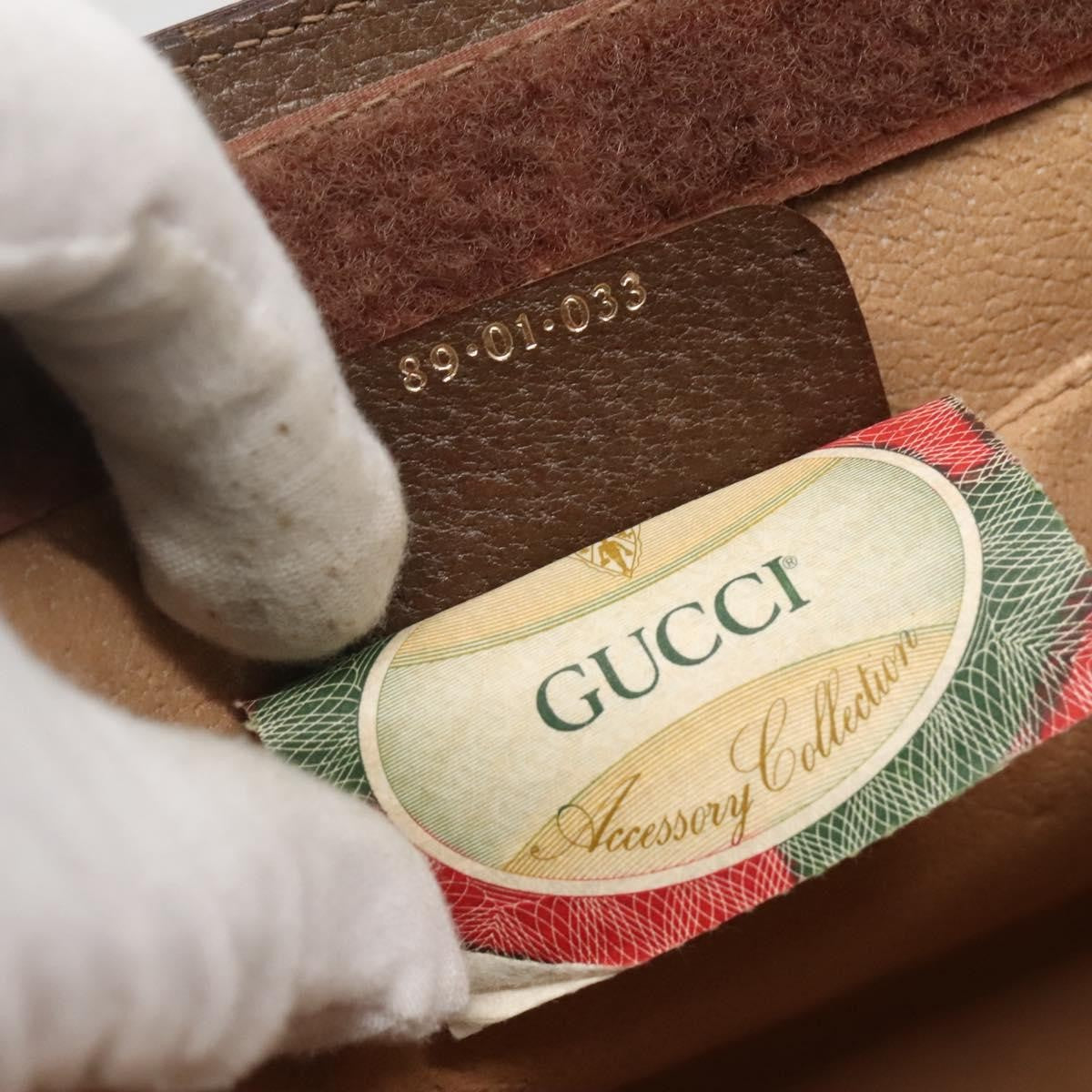 Gucci Vintage old clutch Canvas, BEIGE, PVC, Clutche & pouche