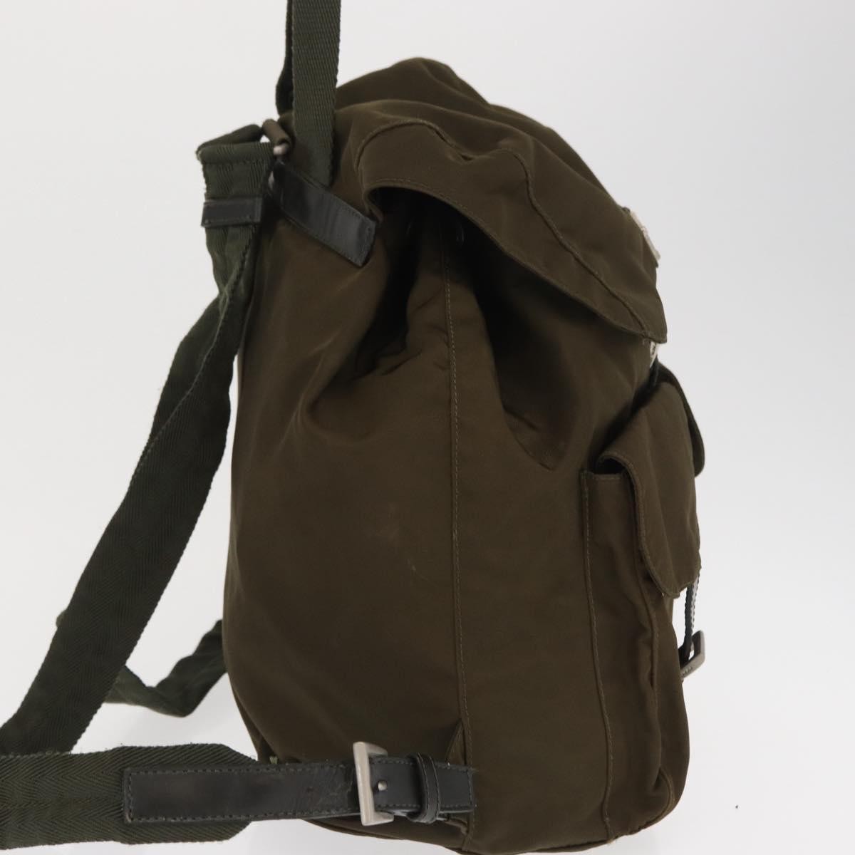 Prada Sac à dos Re-nylon nylon, KHAKI, NYLON, Backpack