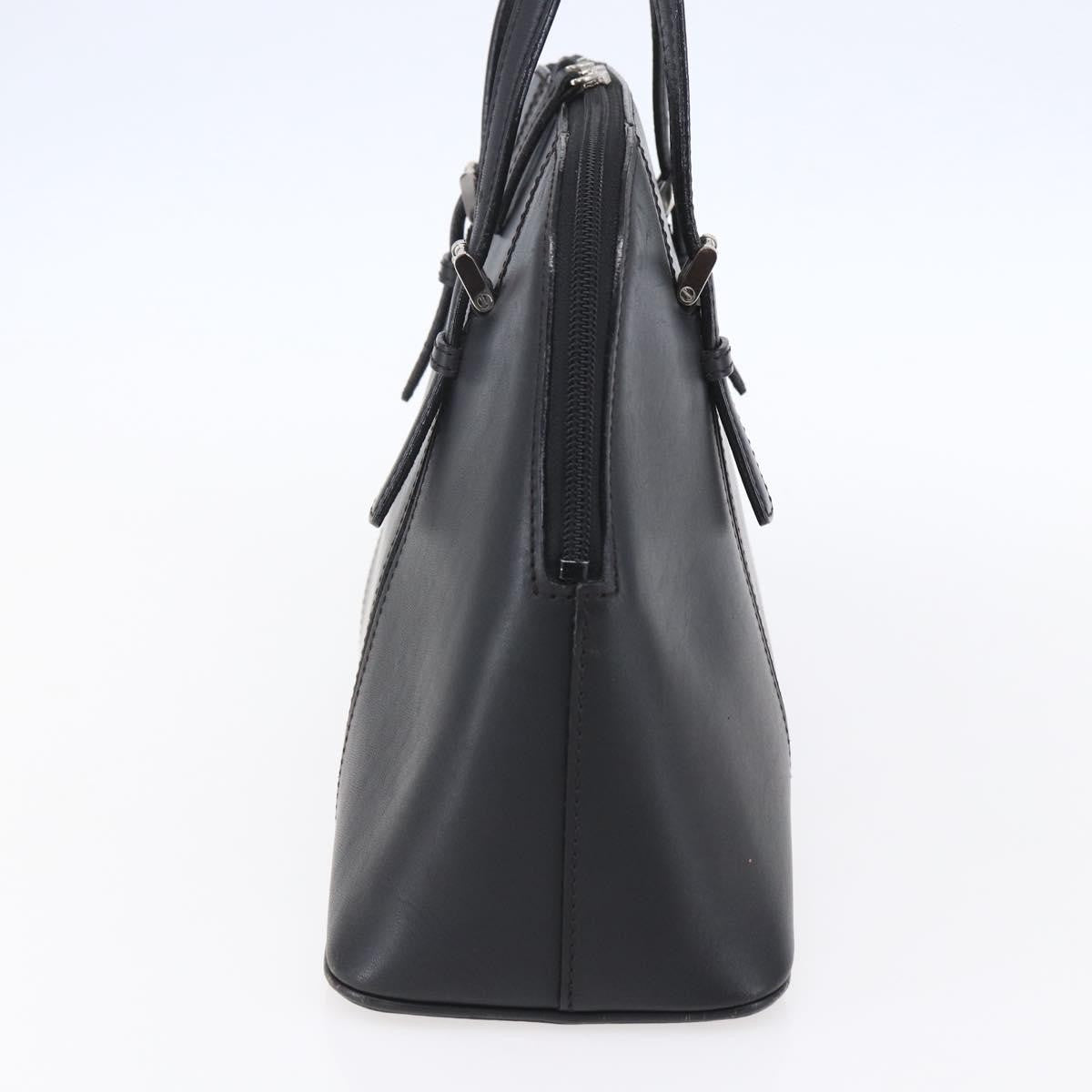 Burberry Vintage Handbag Leather, BLACK, LEATHER, Handbag