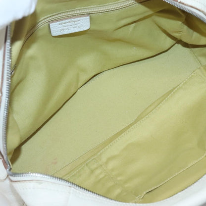 Salvatore Ferragamo Gancini Buckle Shoulder Bag Leather, WHITE, LEATHER, Shoulder bag