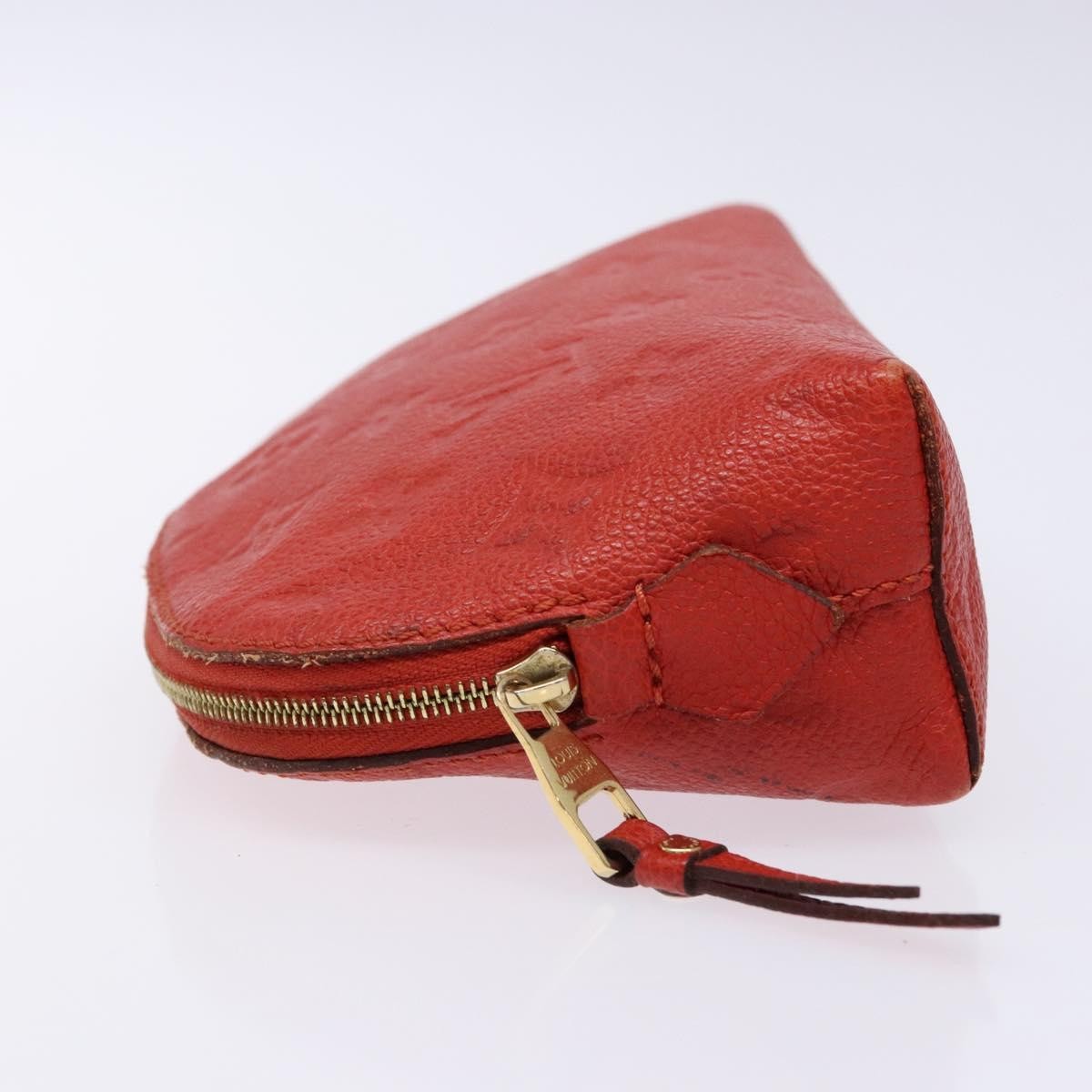 Louis Vuitton Cosmetic Pouch Monogram Empreinte Leather, RED, LEATHER, Toiletry Case