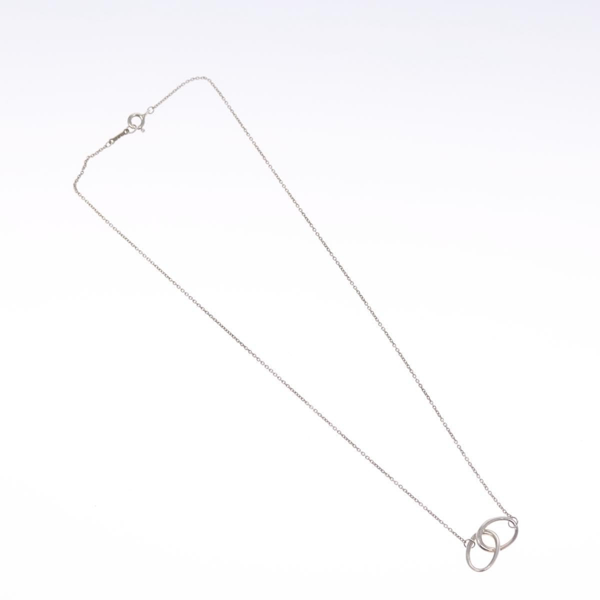 Tiffany & Co. Elsa Peretti Double Loop Pendant Necklace Silver 925, SILVER, SILVER, Necklace