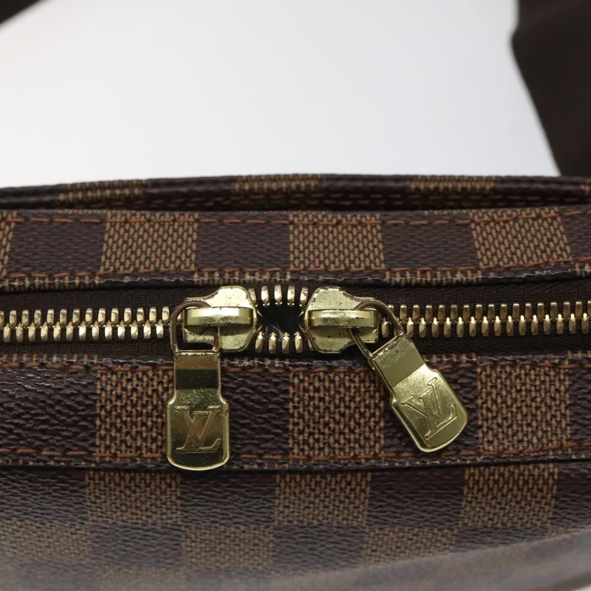 Louis Vuitton Geronimos Waist Bag Damier, BROWN, CANVAS, Travel bag