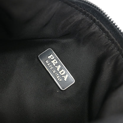 Prada Hobo Tessuto, BLACK, NYLON, Handbag