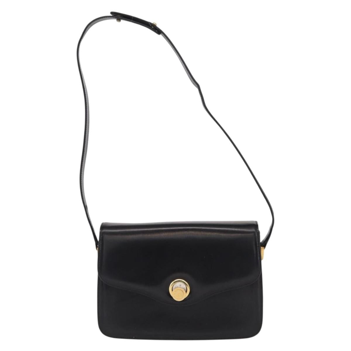 Gucci Vintage Shoulder Bag Leather, BLACK, LEATHER, Shoulder bag
