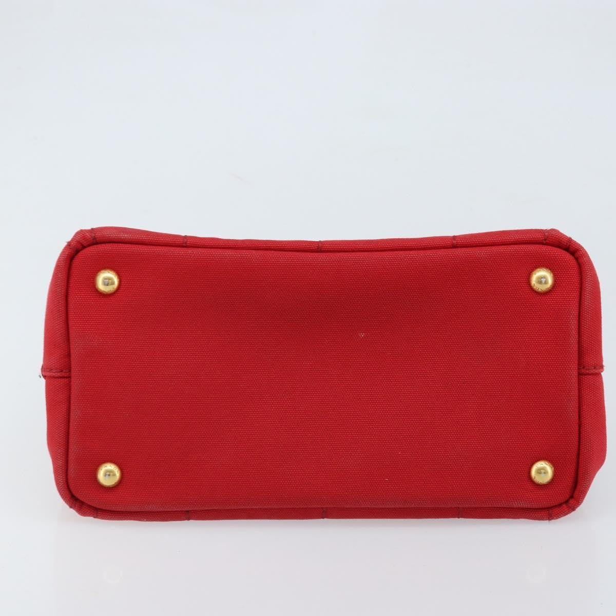 Prada Canapa Tote Canvas, Red, Canvas, Tote Bag