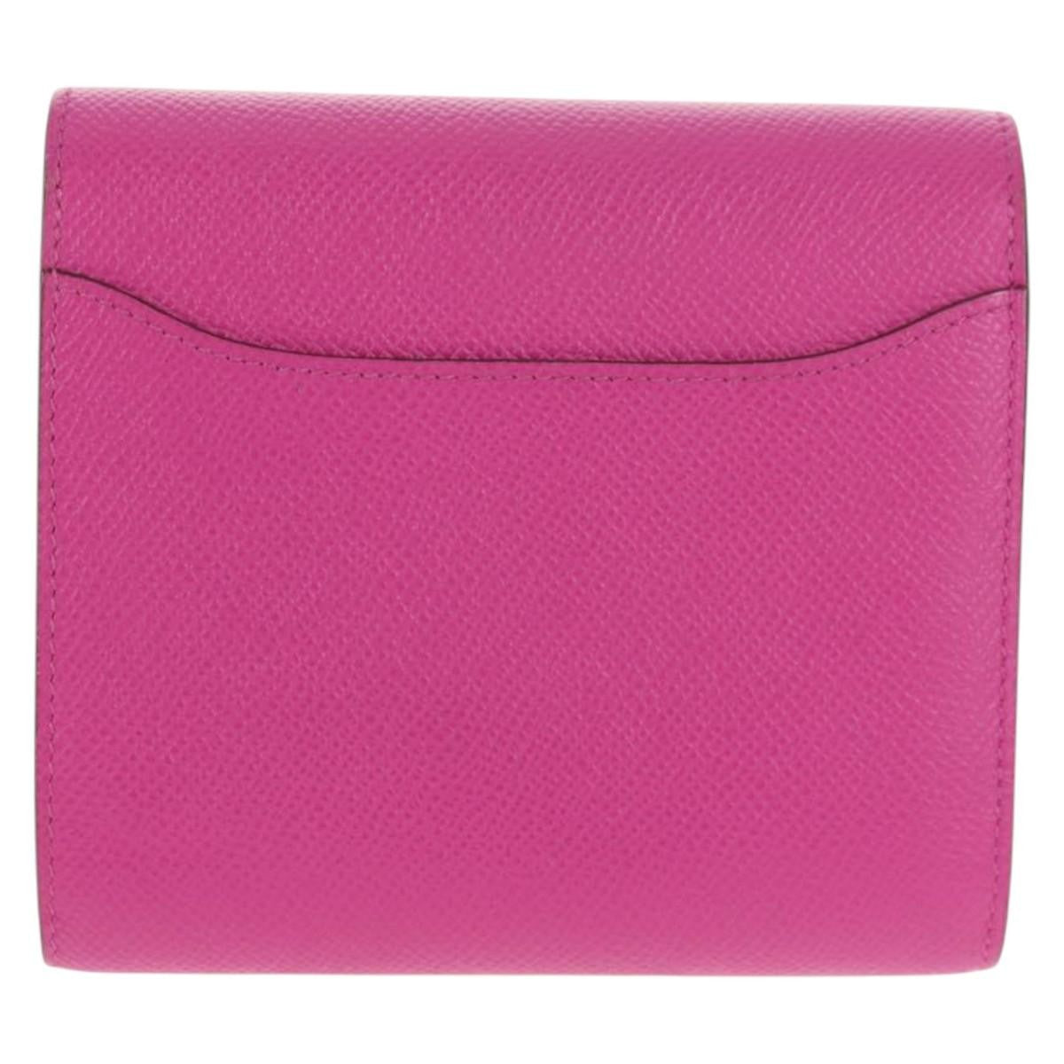 Hermes Constance Slim Wallet Epsom, PURPLE, LEATHER, Wallets
