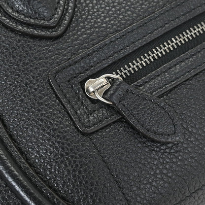Celine Luggage Bag Grainy Leather, BLACK, LEATHER, Handbag