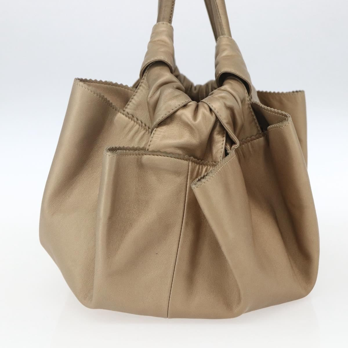 Loewe Anagram Logo Nappa Aire Hand Bag Leather, GOLD, LEATHER, Handbag