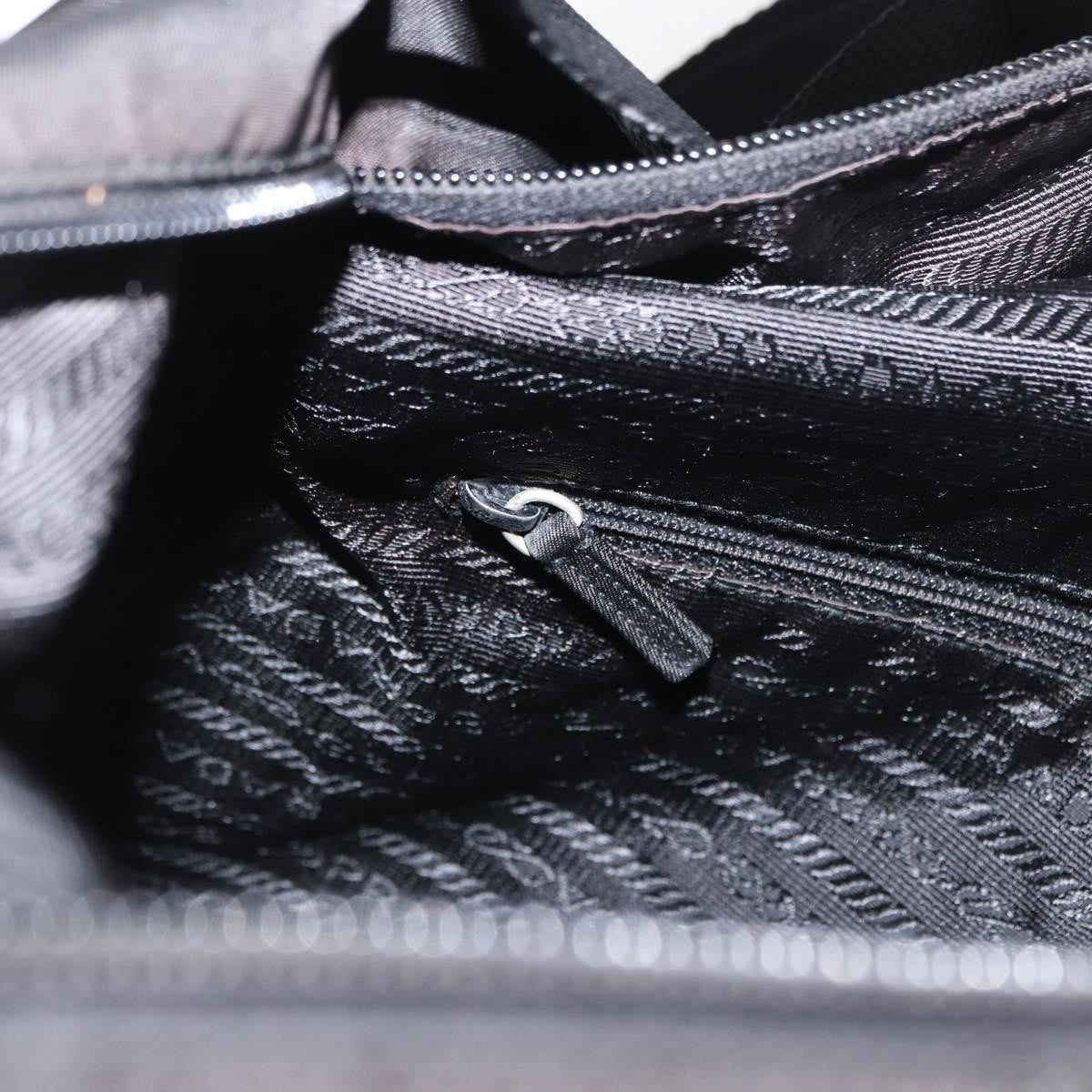 Prada Front Pocket Messenger Bag Tessuto, Black, Nylon, Shoulder Bag