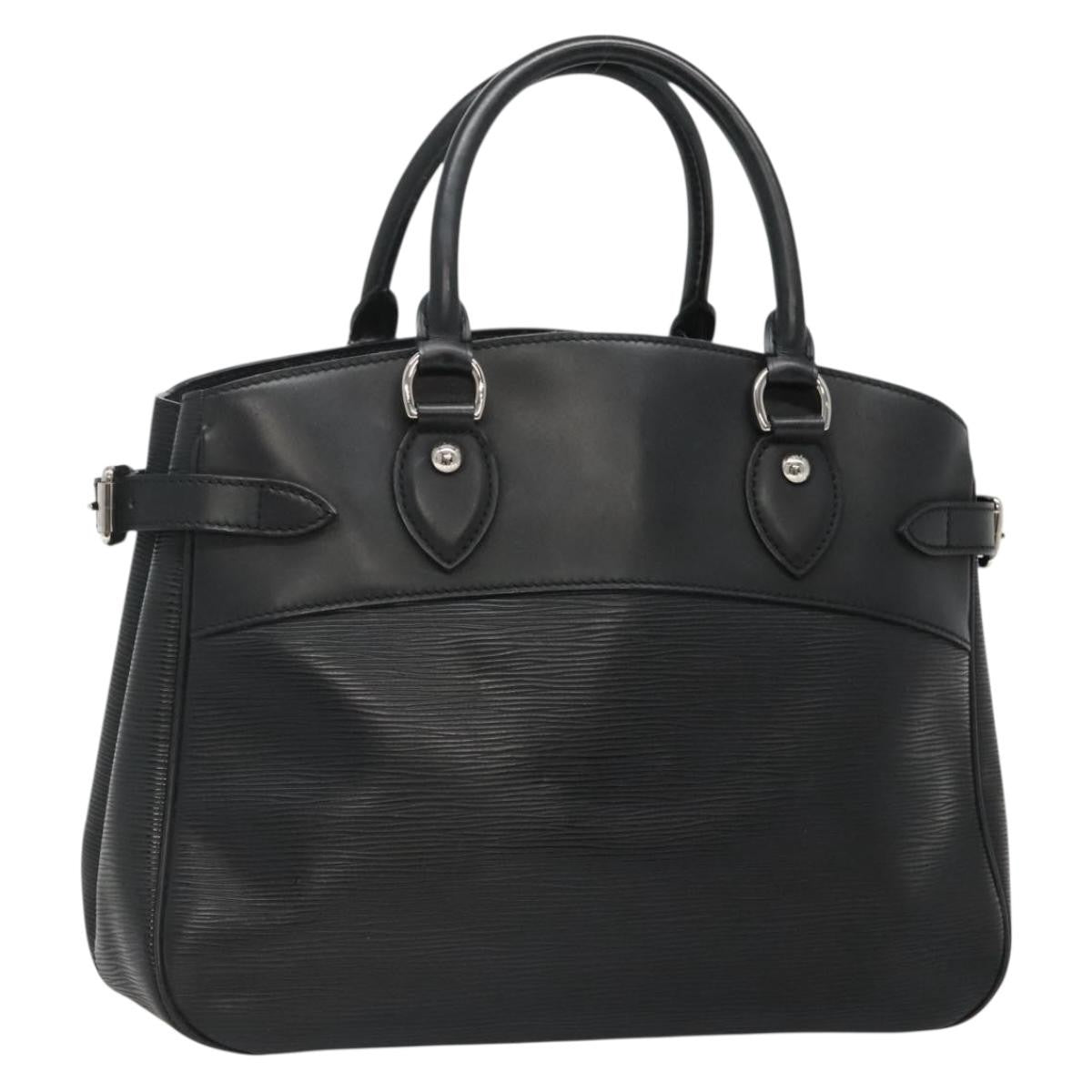Louis Vuitton Passy Tote Epi Leather, BLACK, LEATHER, Tote bag