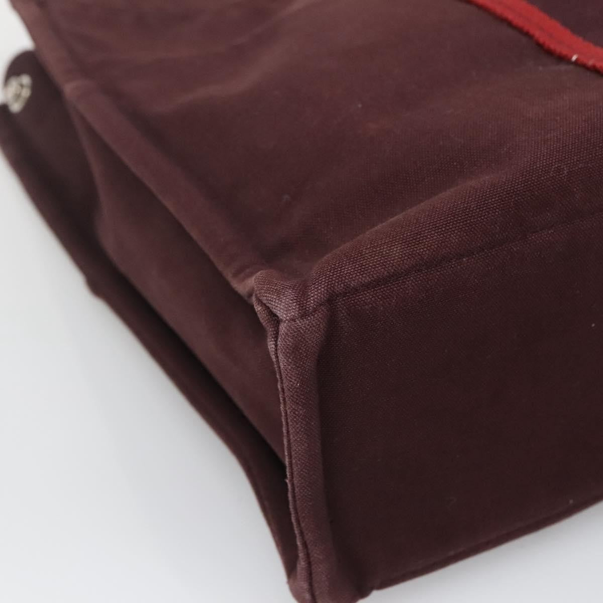Hermes Fourre Tout Tote Canvas, RED, CANVAS, Tote bag