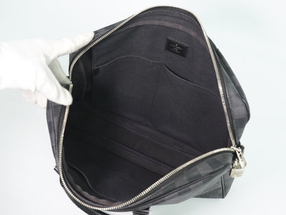 Louis Vuitton Porte-Documents Voyage Briefcase Damier Graphite, Gray, Canvas, Briefcase
