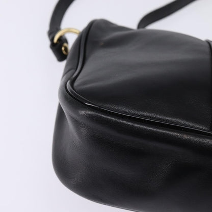 Salvatore Ferragamo Vala Shoulder Bag Leather, BLACK, LEATHER, Shoulder bag