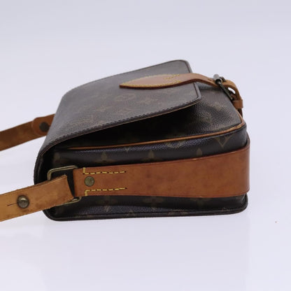 Louis Vuitton Cartouchiere Handbag Monogram Canvas, BROWN, CANVAS, Shoulder bag