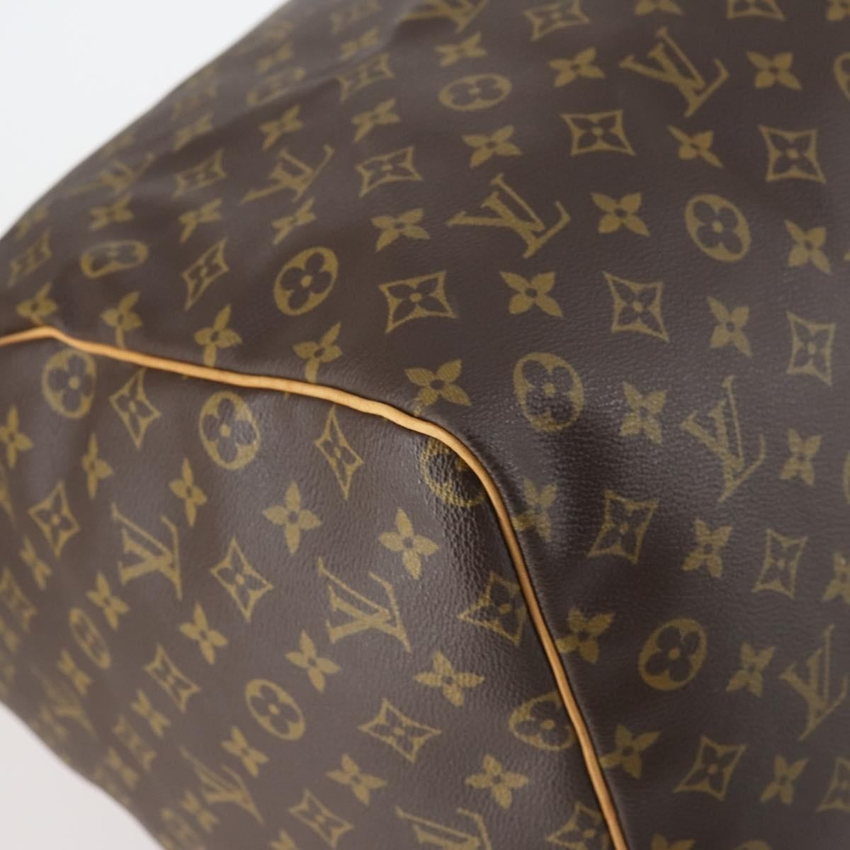 Louis Vuitton Keepall Bag Monogram Canvas, BROWN, CANVAS, Travel bag