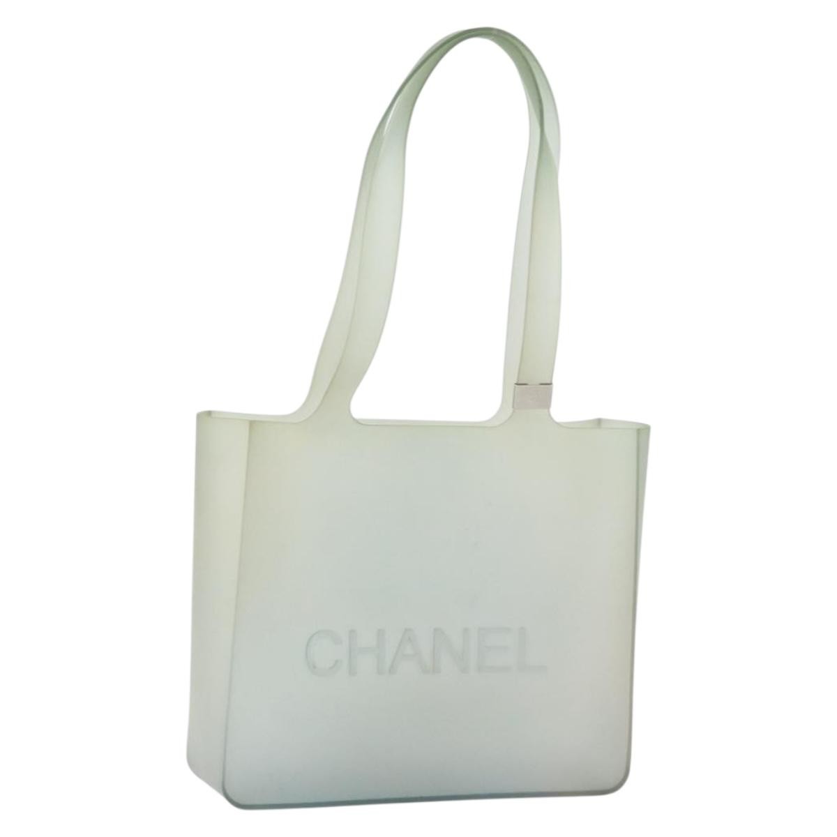 Chanel Jelly Tote Rubber, BLUE, RUBBER, Tote bag