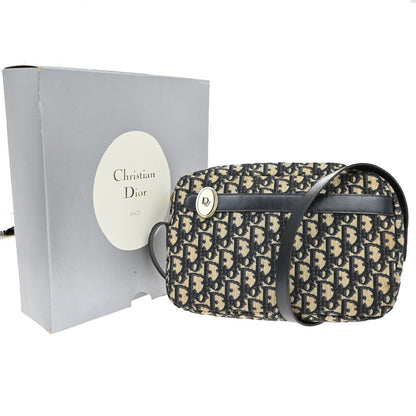 Christian Dior Vintage Trotter Shoulder Bag Canvas, BLUE, CANVAS, Shoulder bag