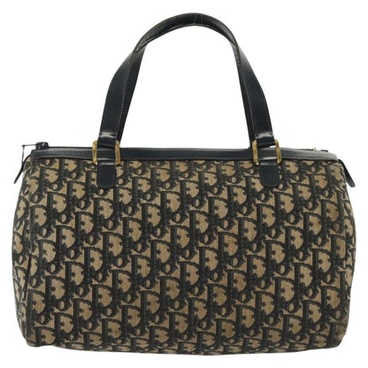 Christian Dior Vintage Trotter Boston Bag Diorissimo Canvas, NAVY, CANVAS, Travel bag