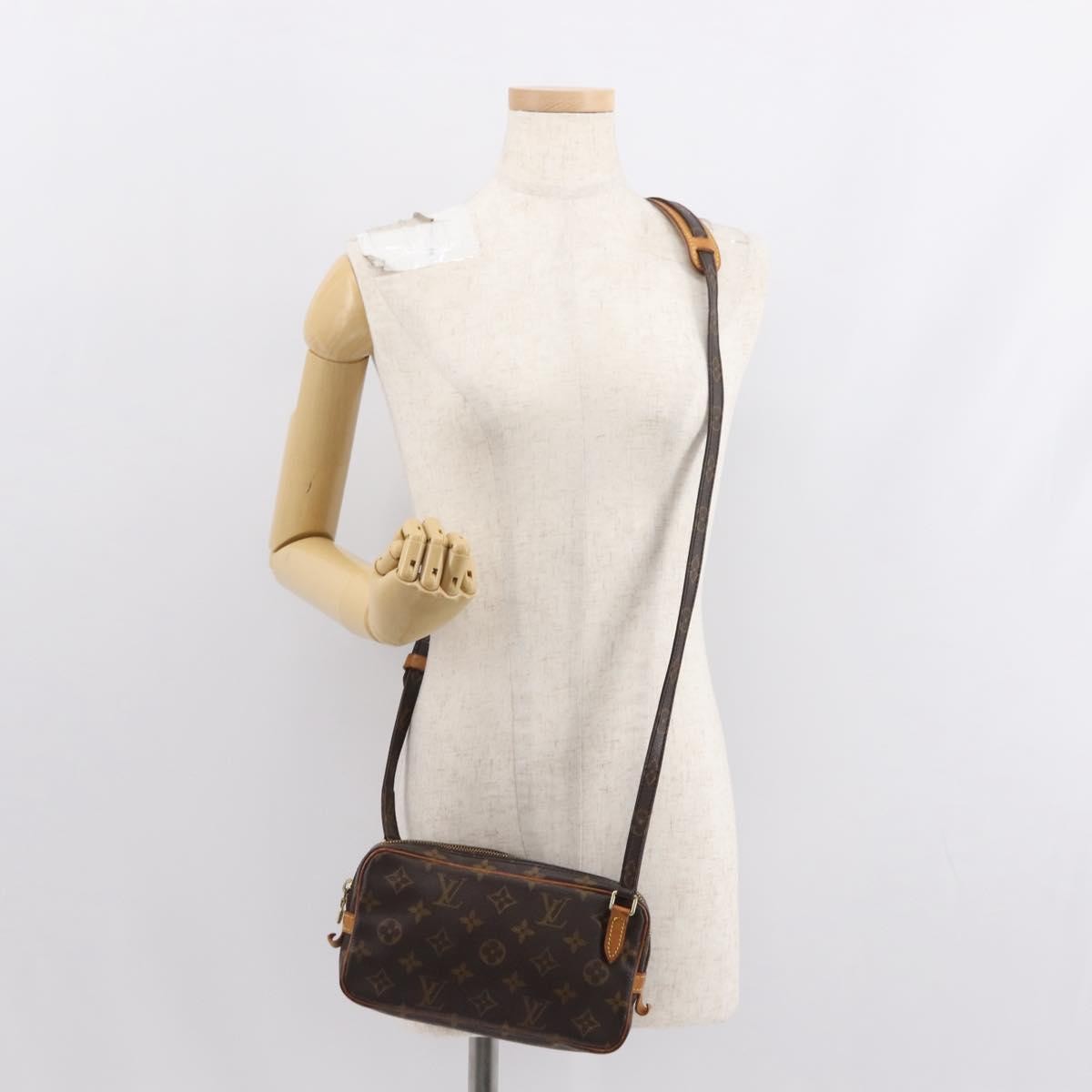 Louis Vuitton Pochette Marly Bandouliere Bag Monogram Canvas, BROWN, CANVAS, Shoulder bag
