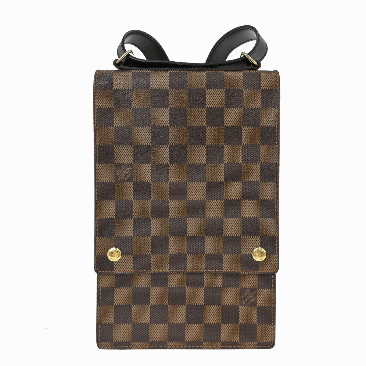 Louis Vuitton Portobello Messenger Damier, Brown, Canvas, Shoulder Bag