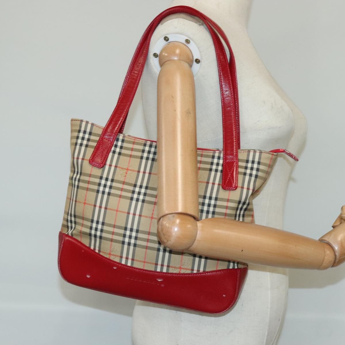 Burberry Nova Check Handbag Nova Check Canvas, BEIGE, CANVAS, Tote bag