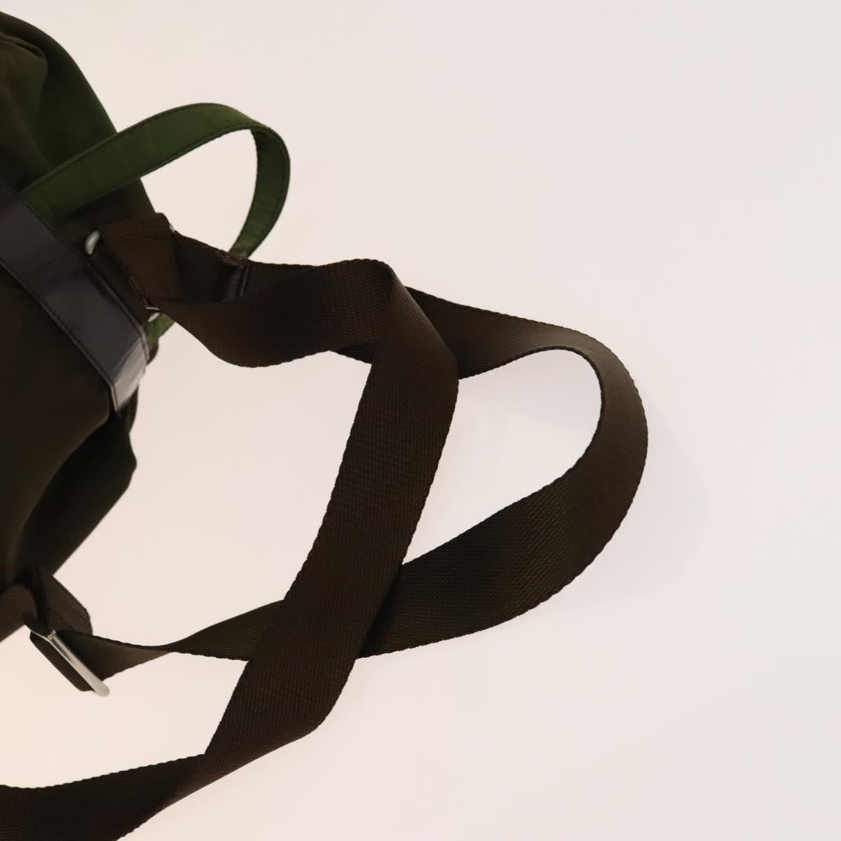 Prada Double Front Pocket Backpack Tessuto, KHAKI, NYLON, Backpack