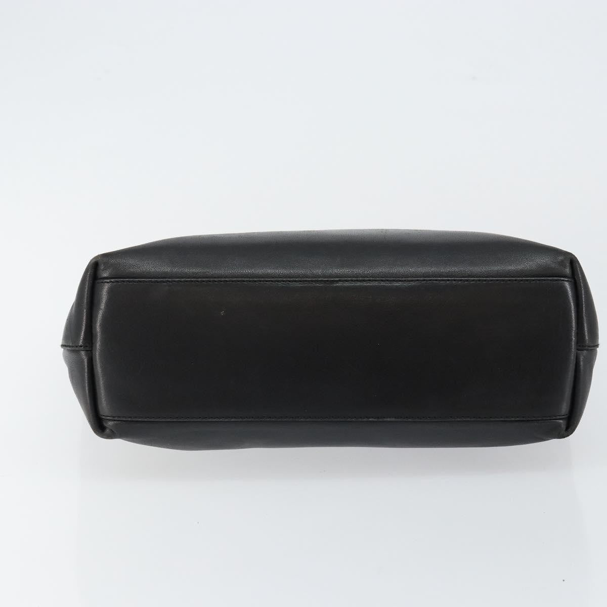 Prada Vintage Handbag Leather, BLACK, LEATHER, Handbag